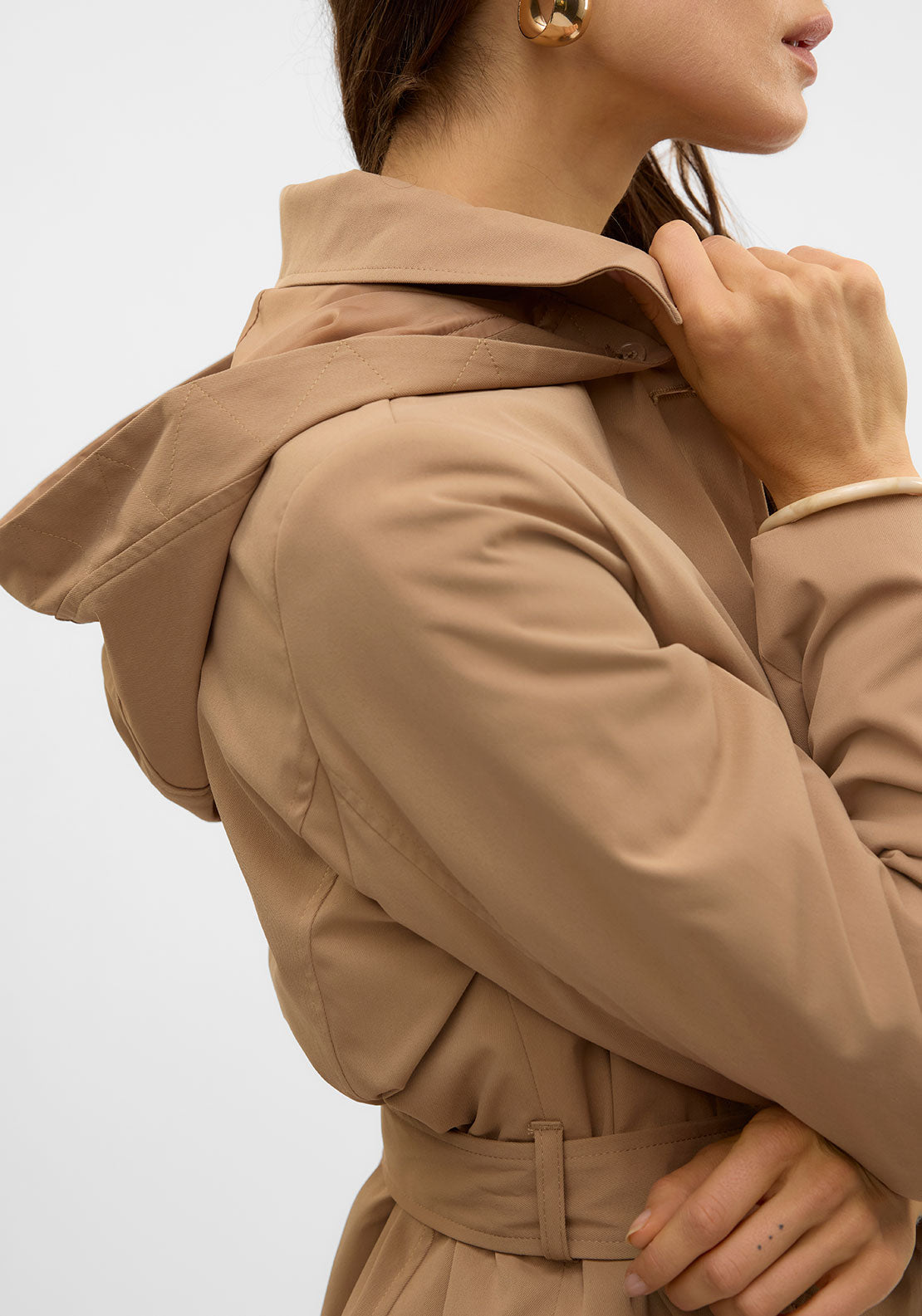 Vero Moda Chelsea Trench Coat, Tan