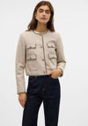 Vero Moda Fortuneband Cropped Jacket, Beige