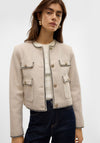 Vero Moda Fortuneband Cropped Jacket, Beige