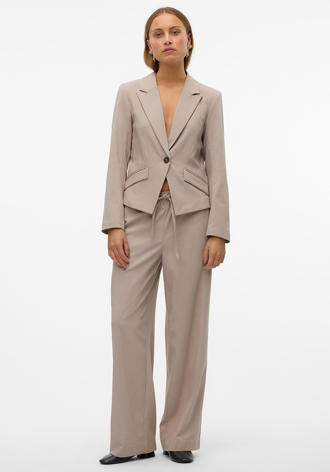 Vero Moda Babette Fitted Blazer, Taupe