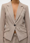 Vero Moda Babette Fitted Blazer, Taupe