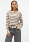 Vero Moda Fantastic Striped Sweater, Beige