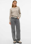 Vero Moda Fantastic Striped Sweater, Beige