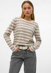 Vero Moda Fantastic Striped Sweater, Beige