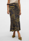 Vero Moda Joss Ibe Printed Skirt, Green Multi