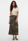 Vero Moda Joss Ibe Printed Skirt, Green Multi