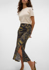 Vero Moda Joss Ibe Printed Skirt, Green Multi