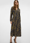 Vero Moda Joss Collar Maxi Dress, Green