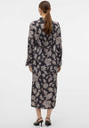 Vero Moda Josie Floral Print Shirt Dress, Black