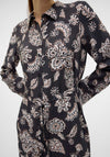 Vero Moda Josie Floral Print Shirt Dress, Black
