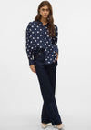 Vero Moda Kaya Polka Dot Shirt, Navy