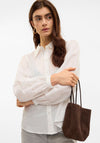 Vero Moda Kava Crochet Detail Shirt, White