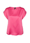 Vero Moda Merle Material Mix Top, Pink