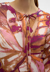 Vero Moda Linea Lykke Abstract Print Blouse, Multi Coloured