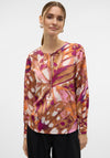 Vero Moda Linea Lykke Abstract Print Blouse, Multi Coloured