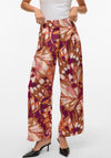 Vero Moda Linea Lykke Abstract Print Trousers, Multi Coloured
