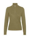 Vero Moda Happiness Zipped Pullover, Green