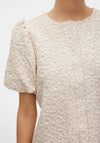 Vero Moda Merle Puff Sleeve Top, Beige