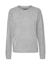 Vero Moda Doffy Knit Sweater, Light Grey