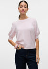 Vero Moda Doffy Short Sleeve Sweater, Pink