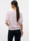 Vero Moda Doffy Short Sleeve Sweater, Pink