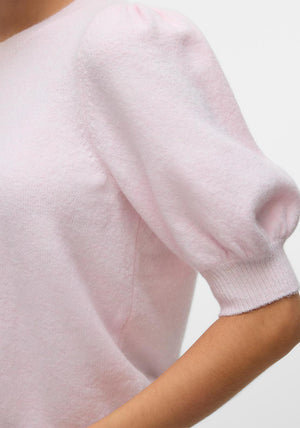Vero Moda Doffy Short Sleeve Sweater, Pink