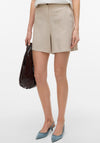 Vero Moda Mymilo Linen High Waist Shorts, Beige