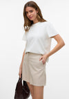Vero Moda Mymilo Linen High Waist Shorts, Beige