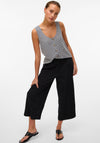 Vero Moda Mymilo Wide Leg Culotte Trousers, Black