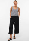 Vero Moda Mymilo Wide Leg Culotte Trousers, Black