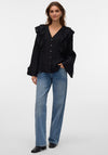 Vero Moda Kausa Frill Blouse, Black