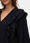 Vero Moda Kausa Frill Blouse, Black