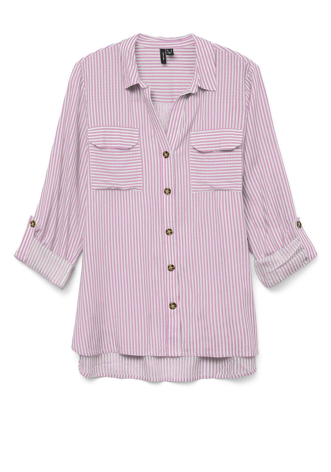 Vero Moda Bumpy Striped Shirt, Pink