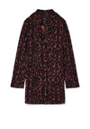 Vero Moda Brushed Katrineleo Leopard Print Jacket, Pink