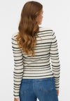 Vero Moda Vanda Rib Stripe Knit Sweater, Off White