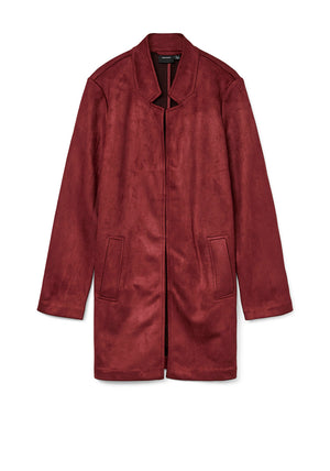 Vero Moda Rosie Freja Suede Feel Jacket, Red