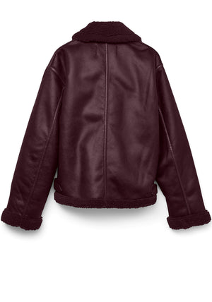 Vero Moda Virginia Aviator Jacket, Wine