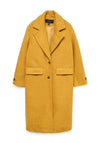 Vero Moda Anny Jolie Long Coat, Mustard Yellow