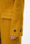 Vero Moda Anny Jolie Long Coat, Mustard Yellow