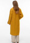 Vero Moda Anny Jolie Long Coat, Mustard Yellow