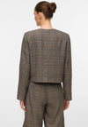 Vero Moda Stina Check Print Blazer, Brown