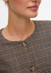 Vero Moda Stina Check Print Blazer, Brown