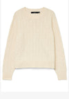 Vero Moda Aries Cable Knit Jumper, Cream