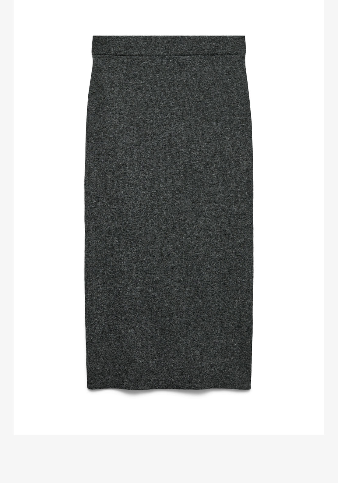 Vero Moda Brisa Knit Midi Skirt, Grey