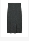Vero Moda Brisa Knit Midi Skirt, Grey