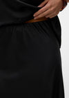 Vero Moda Merle Satin Feel Maxi Skirt, Black