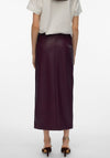 Vero Moda Olive Coated Pencil Skirt, Wine