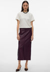 Vero Moda Olive Coated Pencil Skirt, Wine