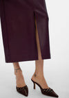 Vero Moda Olive Coated Pencil Skirt, Wine