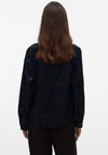 Vero Moda Carla Zebra Foil Print Shirt, Black
